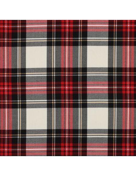 Schotse tartan stoffen - Zwart, rood, geel en wit