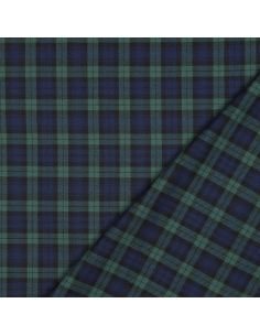 Schotse tartan stoffen - Zwart, blauw en groen