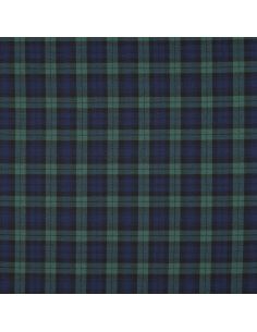Schotse tartan stoffen - Zwart, blauw en groen 2