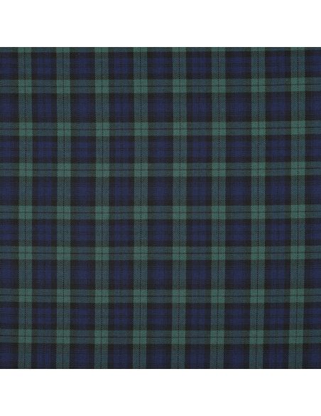 Schotse tartan stoffen - Zwart, blauw en groen
