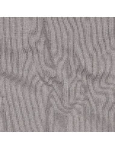 Geribbelde boordstof jersey - Grijs