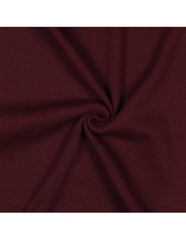 Geribbelde boordstof jersey - Bordeaux