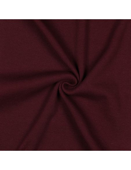 Geribbelde boordstof jersey - Bordeaux