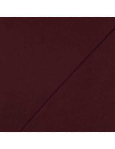 Geribbelde boordstof jersey - Bordeaux