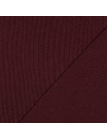Geribbelde boordstof jersey - Bordeaux