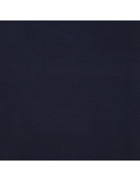 Geribbelde boordstof jersey - Marineblauw
