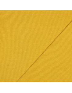 Geribbelde boordstof jersey - Mosterdkleurig 2