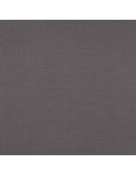 Geribbelde boordstof jersey - Donkergrijs