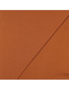 Geribbelde boordstof jersey - Baksteen 2