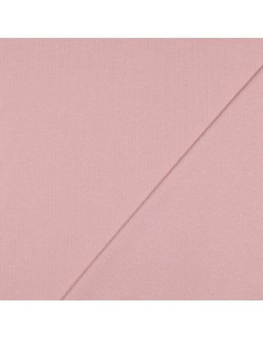 Geribbelde boordstof jersey - Blush