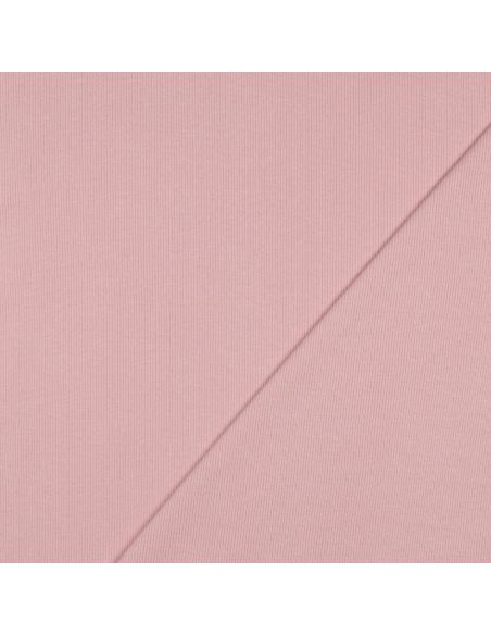 Geribbelde boordstof jersey - Blush