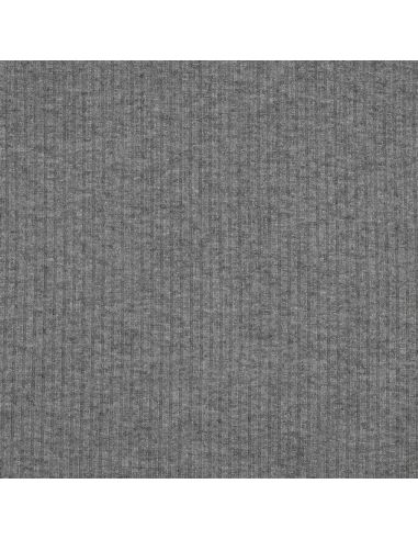 Geribbelde lurex gebreide stof - Zilvergrijs