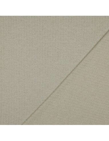 Geribbelde lurex gebreide stof - Goud écru