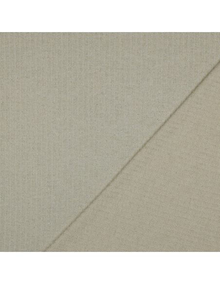 Geribbelde lurex gebreide stof - Goud écru