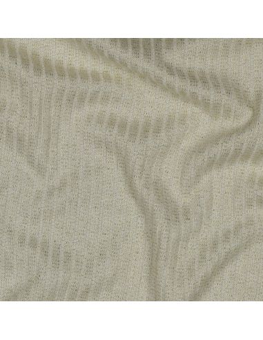 Geribbelde lurex gebreide stof - Goud écru