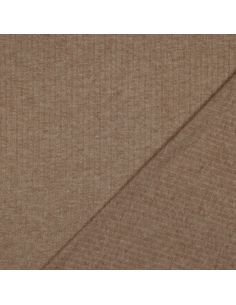 Geribbelde lurex gebreide stof - Goudbeige 2