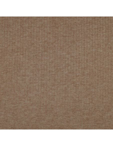 Geribbelde lurex gebreide stof - Goudbeige