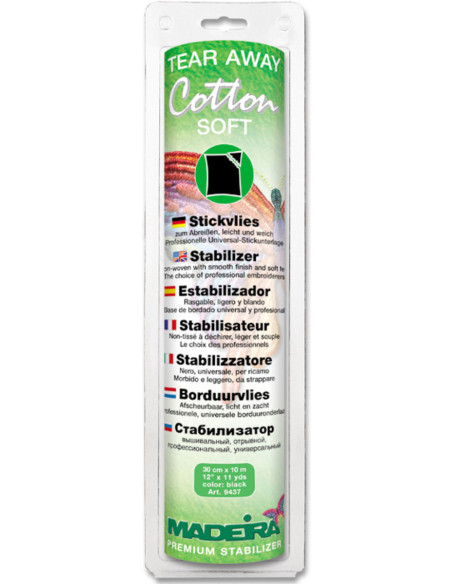 Katoenen zachte scheurstabilisator - Zwart
