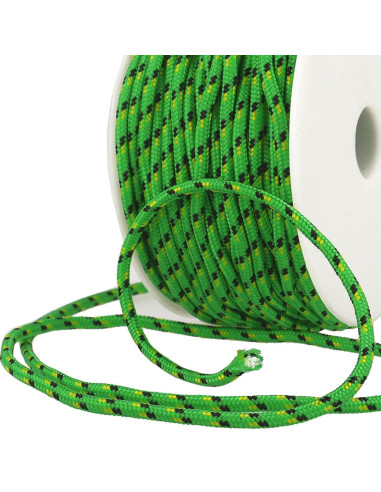 Meerkleurig sportkoord - Groen, zwart en geel