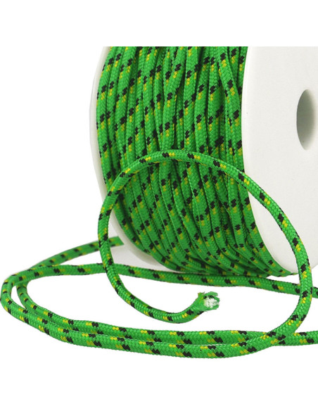 Meerkleurig sportkoord - Groen, zwart en geel
