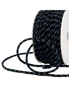 Meerkleurig sportkoord - Zwart, blauw en wit