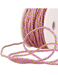 Veelkleurig sportkoord - Roze, geel en paars