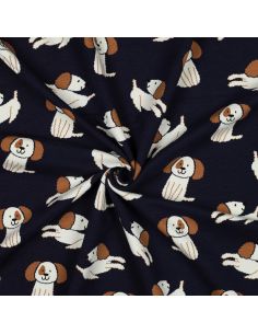 Lichte sweatstof honden - Marineblauw