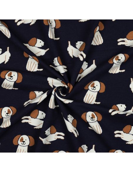 Lichte sweatstof honden - Marineblauw