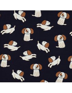 Lichte sweatstof honden - Marineblauw 2