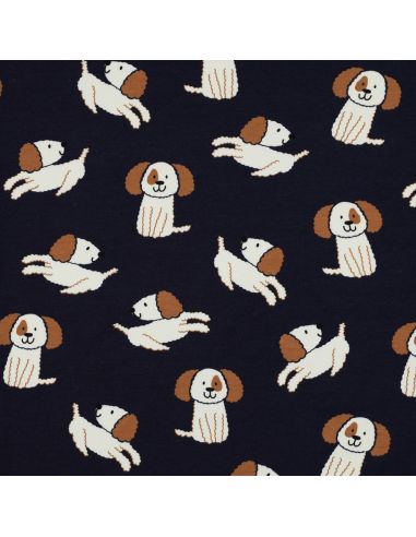 Lichte sweatstof honden - Marineblauw