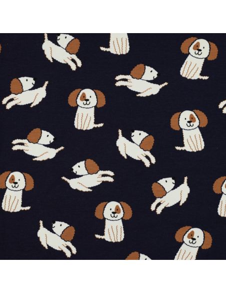 Lichte sweatstof honden - Marineblauw