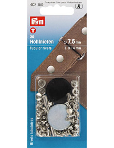 Set van 20 holnieten met boorgereedschap 3-4 mm