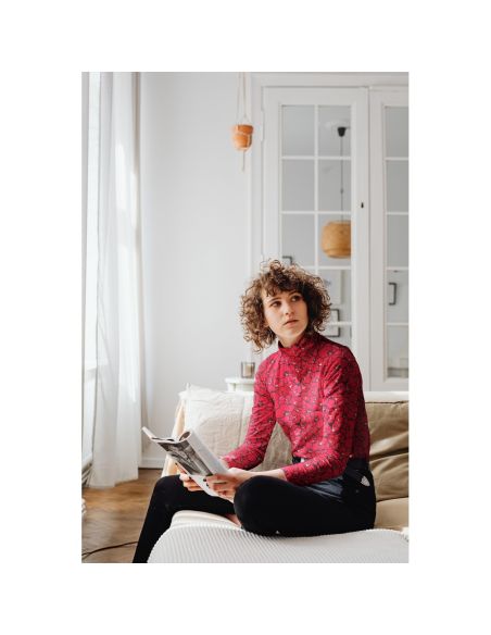 Viscose jersey stof - Klaprozen
