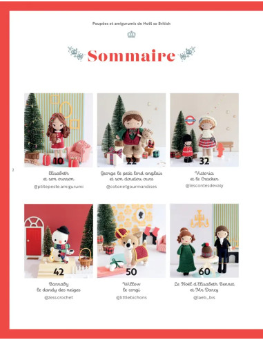 Boek poppen & amigurumi's voor een zo Britse kerst