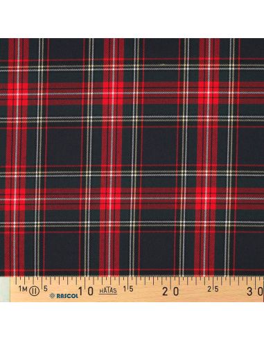 Schotse tartan stoffen - Marineblauw