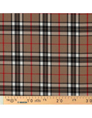 Schotse tartan stoffen - Camel