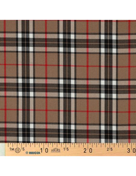 Schotse tartan stoffen - Camel