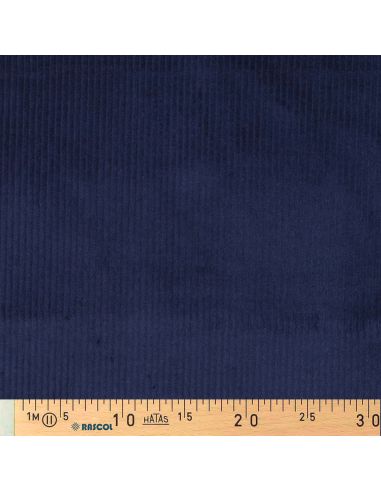 Katoenen ribfluweel - Marineblauw