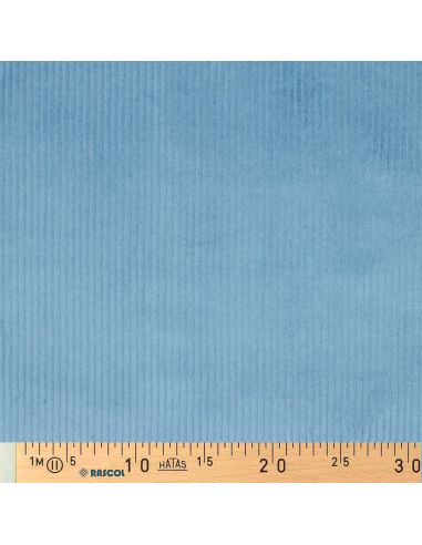Katoenen ribfluweel stof - Blauw