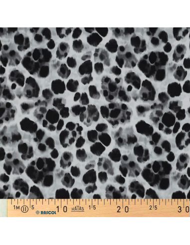 Viscose stof met satijn effect - Wilde chique zwart
