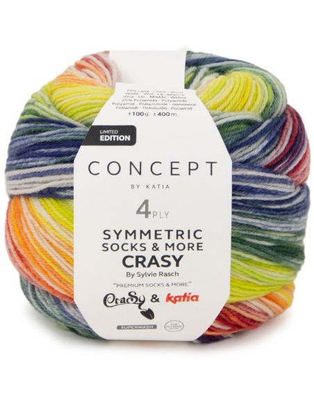 Symmetric Socks & More Crazy Katia sokkenwol