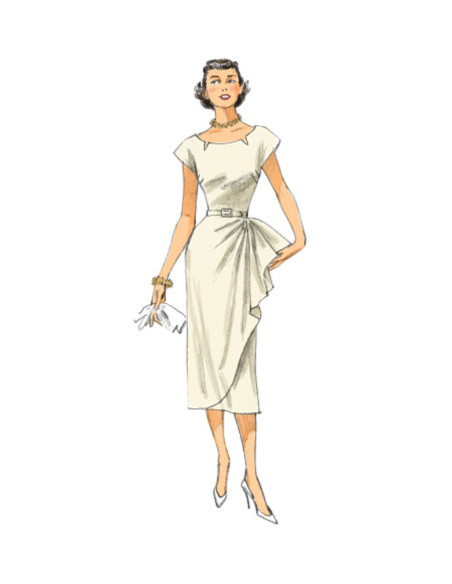 Jurkpatroon en riem - Butterick 5880