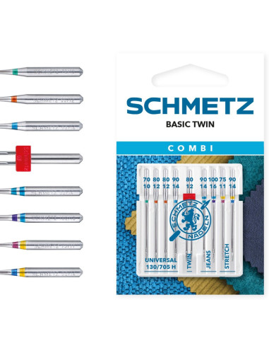 Naalden assortiment Combi Basic Twin Schmetz