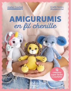 Amigurumi-boek in chenillegaren