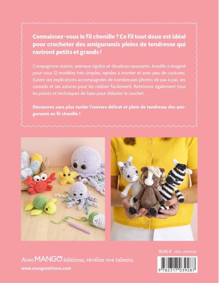 Amigurumi-boek in chenillegaren