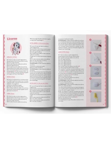Amigurumi-boek in chenillegaren
