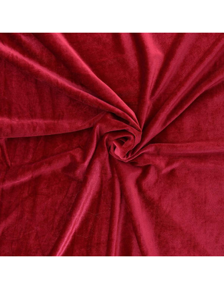 Stretch fluweel stof - Rood