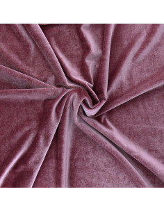 Stretch fluweel stof - Roze