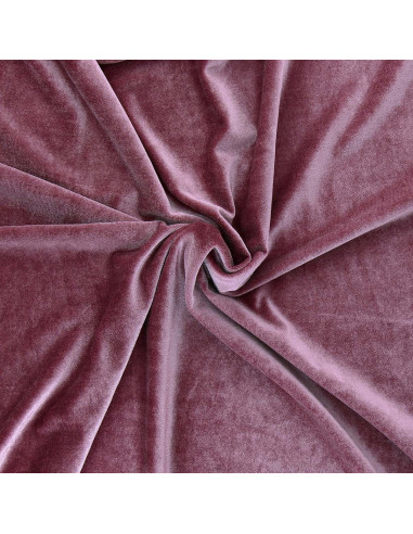 Stretch fluweel stof - Roze