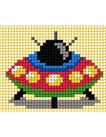 Canvas kit voor kinderen - Kleine vliegende schotel